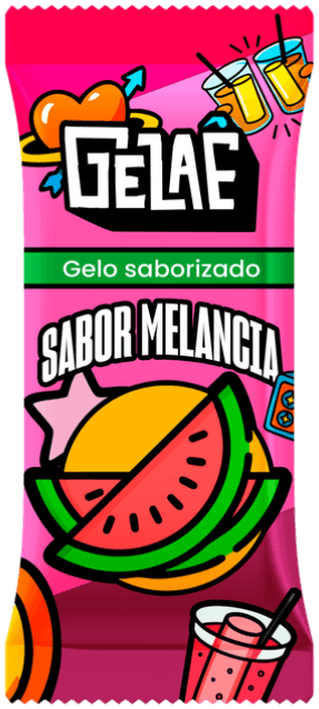 Embalagem Gelaê sabor Melancia